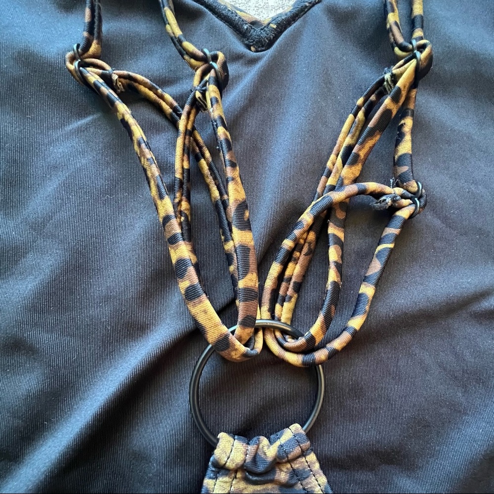 Kendall + Kylie Leopard Cheeky CrissCross Swimsuit - Picture 9 of 14